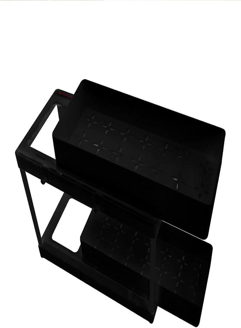 GGOOT Sliding Drawer for Cabinet | Heavy Duty Pull Out Shelf - Multi-Tier Sliding Storage Drawer for Cabinet, Pull Out Heavy Duty Kitchen Toilet Bathroom Storage Shelves - Image 5