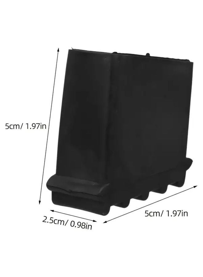 8PCS Black Ladder Foot Covers Non Slip Rubber Leg Protectors For Home Commercial Use - Image 4