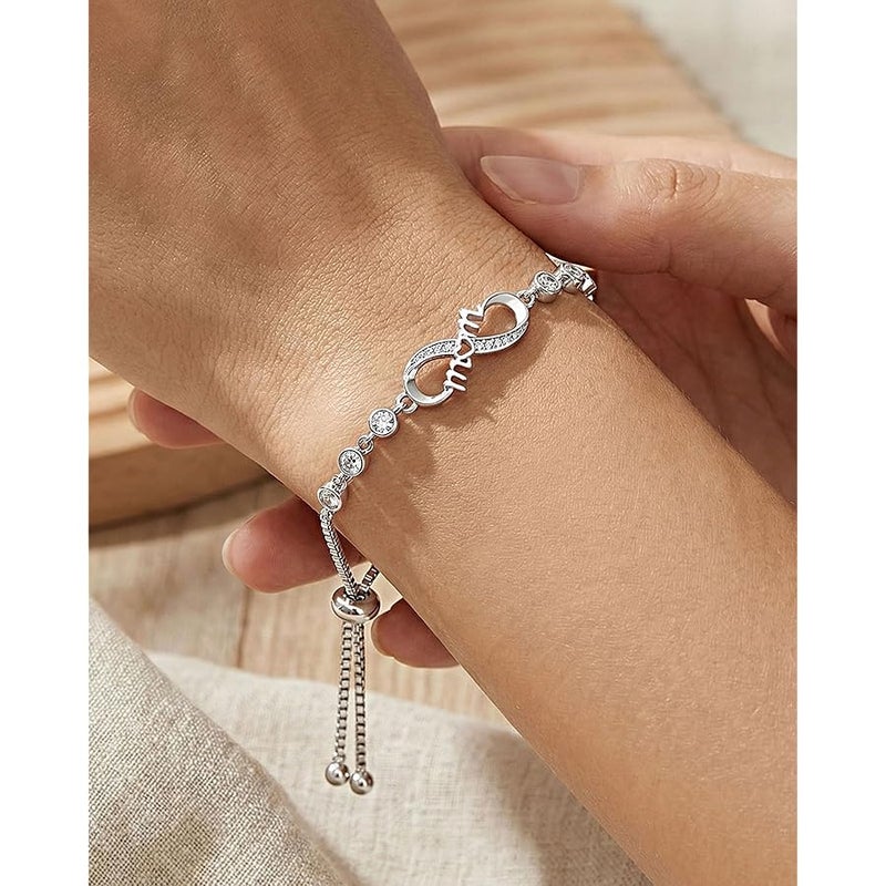 UNGENT THEM Infinity Love Heart Bracelets for Women Girls, Birthday Christmas Valentins's Day Jewelry Gifts for Her - Image 5