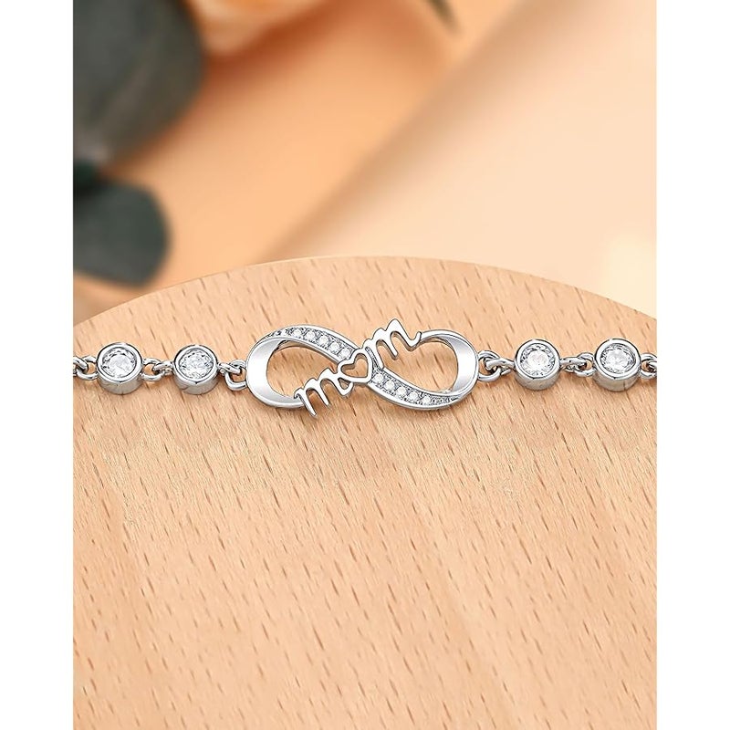 UNGENT THEM Infinity Love Heart Bracelets for Women Girls, Birthday Christmas Valentins's Day Jewelry Gifts for Her - Image 4