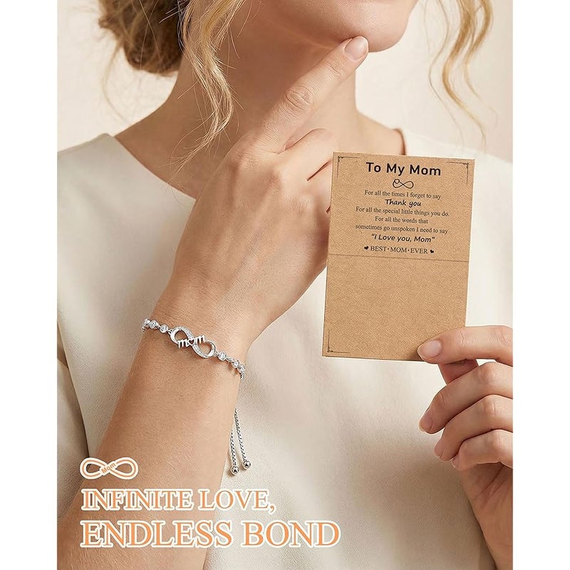 UNGENT THEM Infinity Love Heart Bracelets for Women Girls, Birthday Christmas Valentins's Day Jewelry Gifts for Her - Image 2