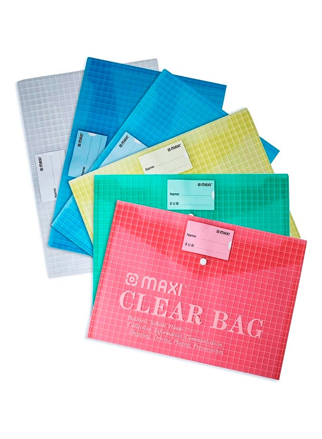 Maxi Clear Bag Multicolour 6 Pieces 