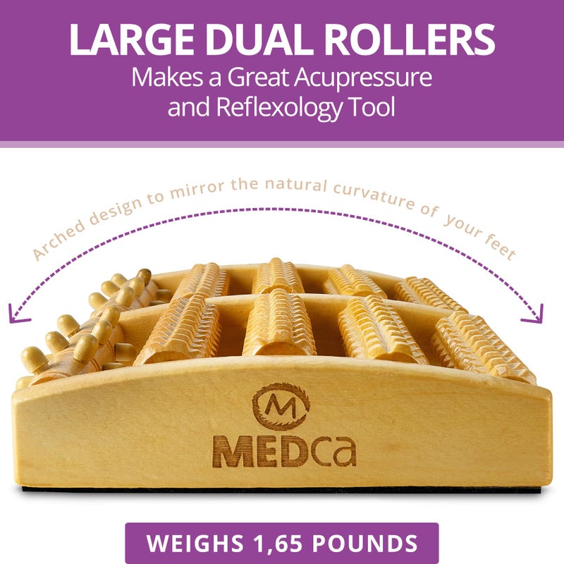 MEDca Pressure Point Therapy Massager - X-Large Dual Foot Massager Roller Feet, Arch and Heel Pain, Plantar Fasciitis Relief, Improve Circulation and Acupressure - Image 4