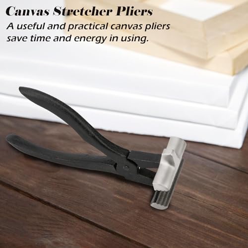 Rongon Professional Canvas Stretcher Metal Canvas Plier for Stretching Canvas with Padded Spring Return Handle for Stretcher Bars Art Oil Framing Tool Dual Design with Hammer & Jaw Gripper - Image 4