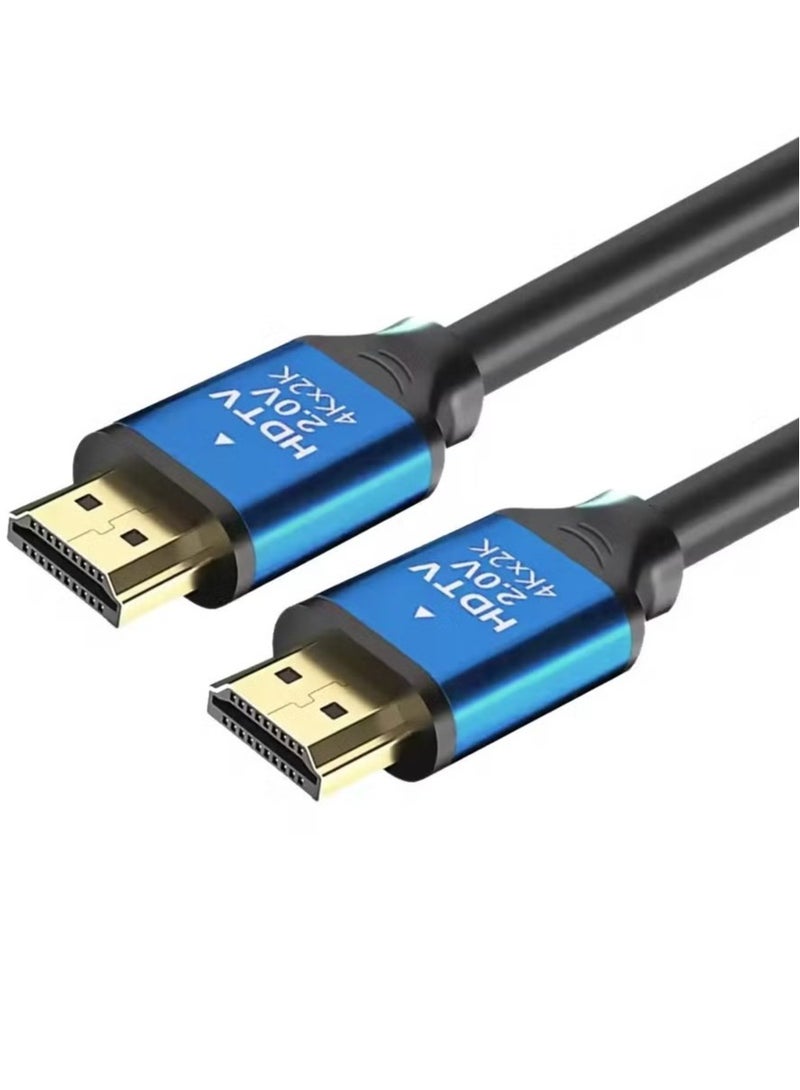 هياس كابل HDMI 4K بطول 1.5 متر - سلك مضفر عالي السرعة HDMI 2.0 - يدعم 4K بتردد 60 هرتز، HDR، ثلاثي الأبعاد، 1080 بكسل - Ultra HD متوافق مع PS5، PS4، Xbox Series X/S، Nintendo Switch، MacBook Pro، التلفزيون الذكي، الكمبيوتر الشخصي، الكمبيوتر المحمول والمزيد - Image 1