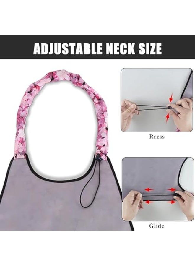 Adult Bibs for Elderly - Adult Bib for Elderly Woman with Adjustable Neck Closure with Crumb Catcher Pouch, One Size - Image 4