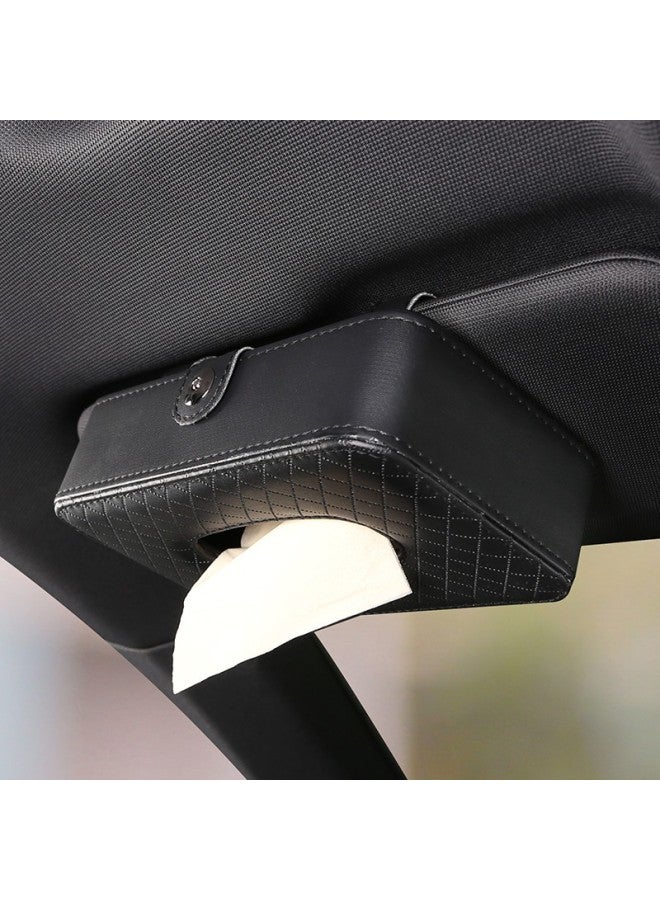 Ornaments Huashi Car Tissue Box, Automotive Accessory, Car Tissue Holder, Sun Visor Tissue Box, Hanging Car Tissue Dispenser - Image 2