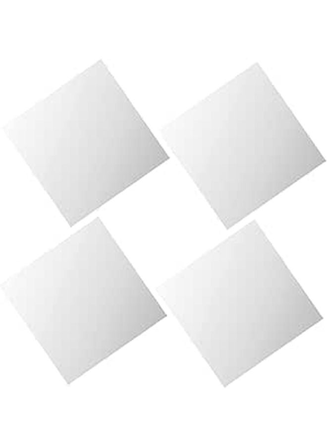 4Pcs Shatterproof Acrylic Self Adhesive Wall Mirrors Set For Bedroom Bathroom Home Gym - Image 1