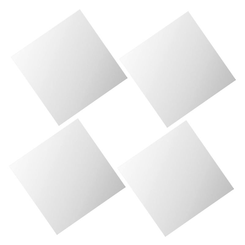 4Pcs Shatterproof Acrylic Self Adhesive Wall Mirrors Set For Bedroom Bathroom Home Gym - Image 2