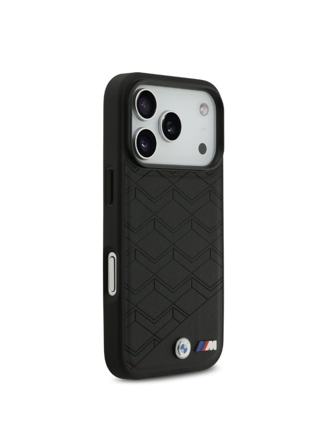 BMW iPhone 17 Pro Max MagSafe Case / PU Seat Shaped Leather Case With Metal Logos - Image 4