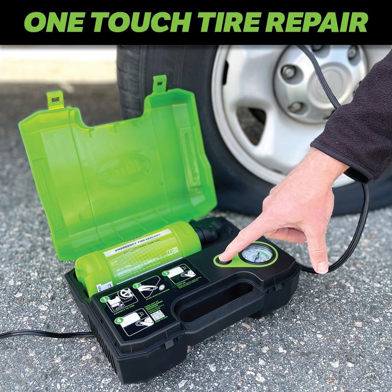 Slime Smart Spair Ultra Flat Tire Repair Kit - All-in-One Solution for Car/Trailer, 10 Minute Fix - Image 3