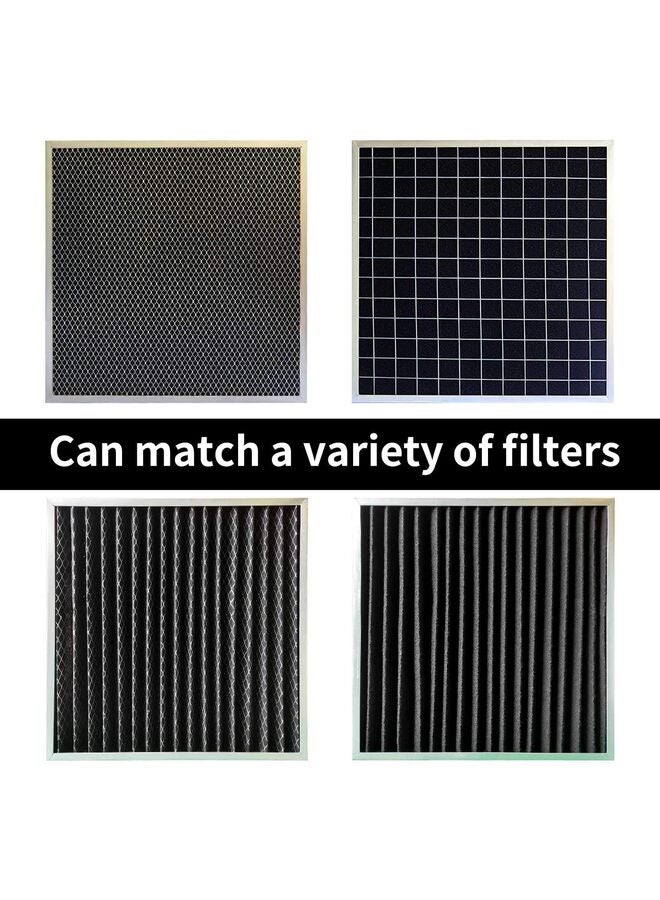 Air Vent Filter Set Black activated carbon material With 126''of Installation Tape for HVAC, AC & Heating Intake Registers to Reduce Dust and Allergy (10PCS, 12''x12'') - Image 4