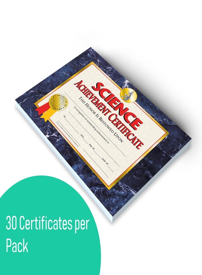 HAYES SCHOOL PUBLISHING VA571 Science Achievement Certificate, 8-1/2" x 11" Size, 0.1" Height, 8.6" Width, 11.1" Length (Pack of 30) - Image 2