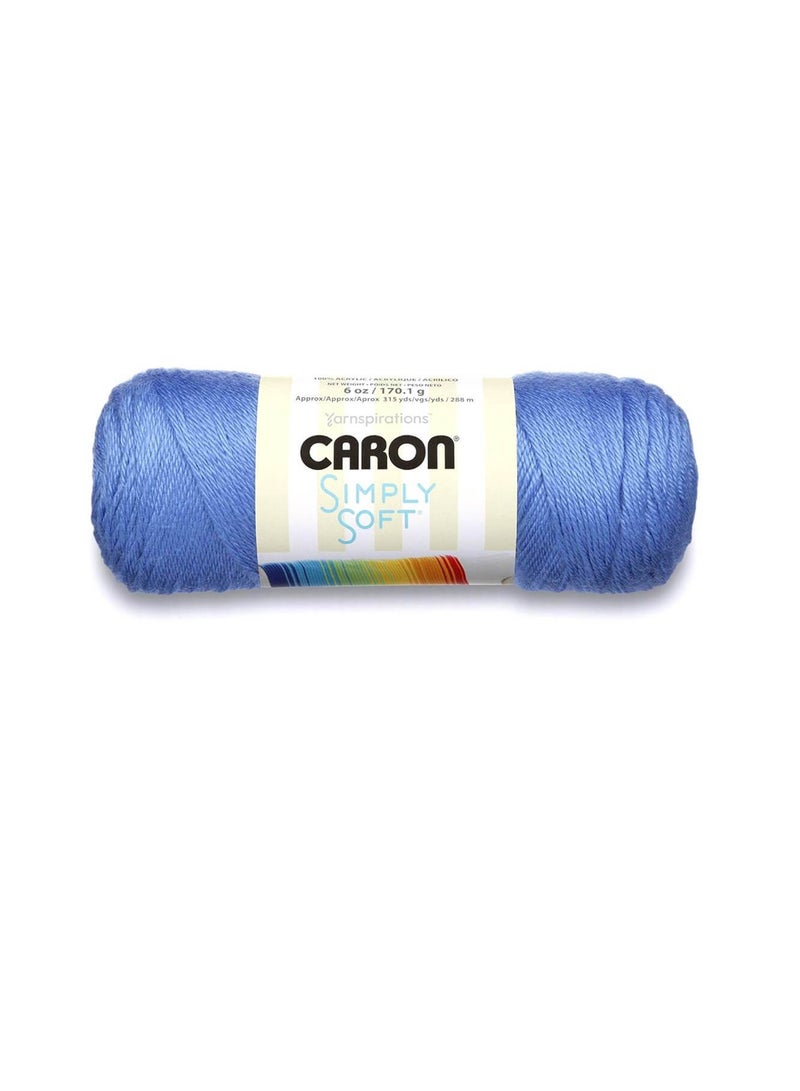 Caron Simply Soft Brites Yarn Berry Blue - Image 1