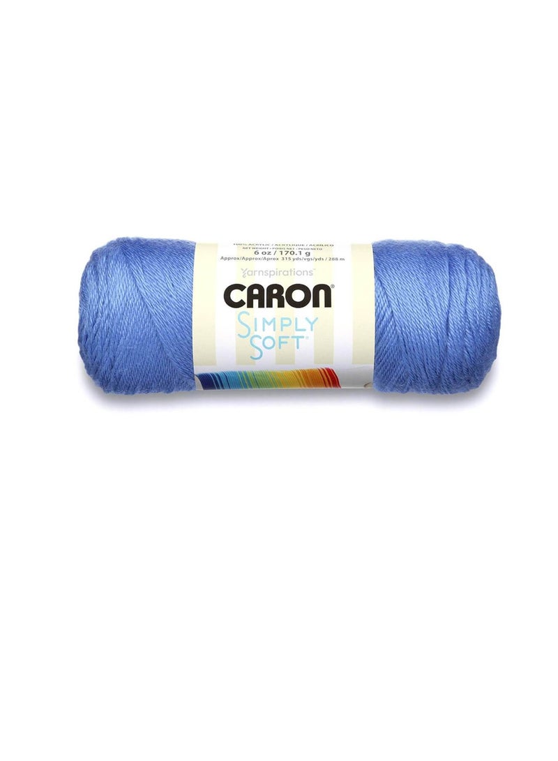 Caron Simply Soft Brites Yarn Berry Blue - Image 2