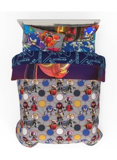 Franco Franco Sonic The Hedgehog Prime Anime Kids Bedding Super Soft Comforter and Sheet Set, 5 Piece Full Size  - Image 2