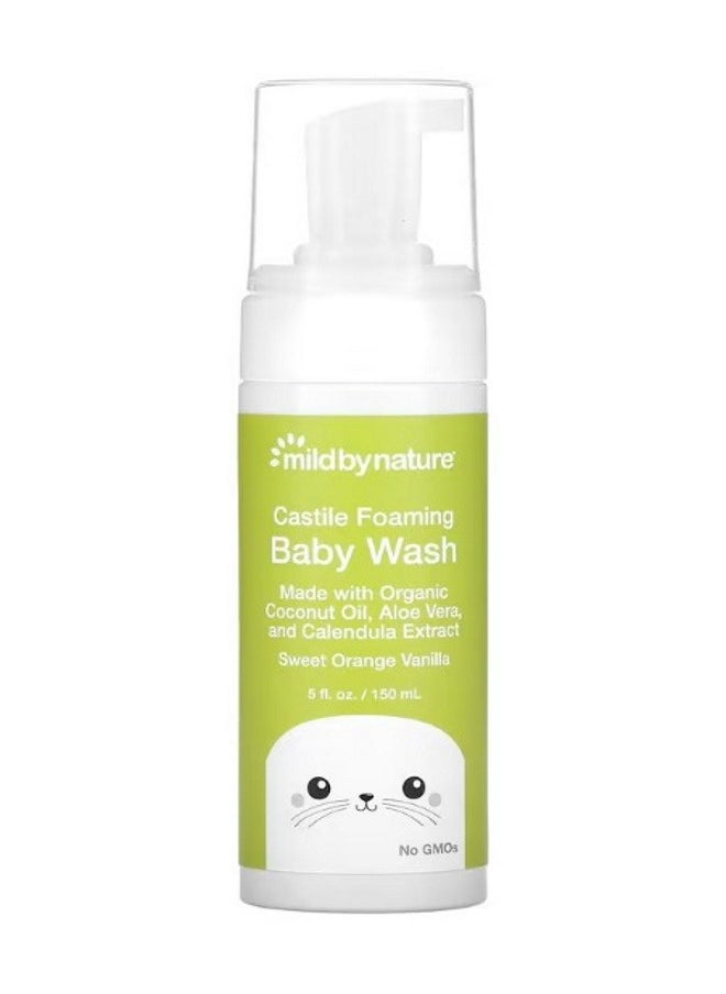 mild by Nature Foaming Castile Baby Wash Sweet Orange Vanilla 5 fl oz 150 ml  - Image 1