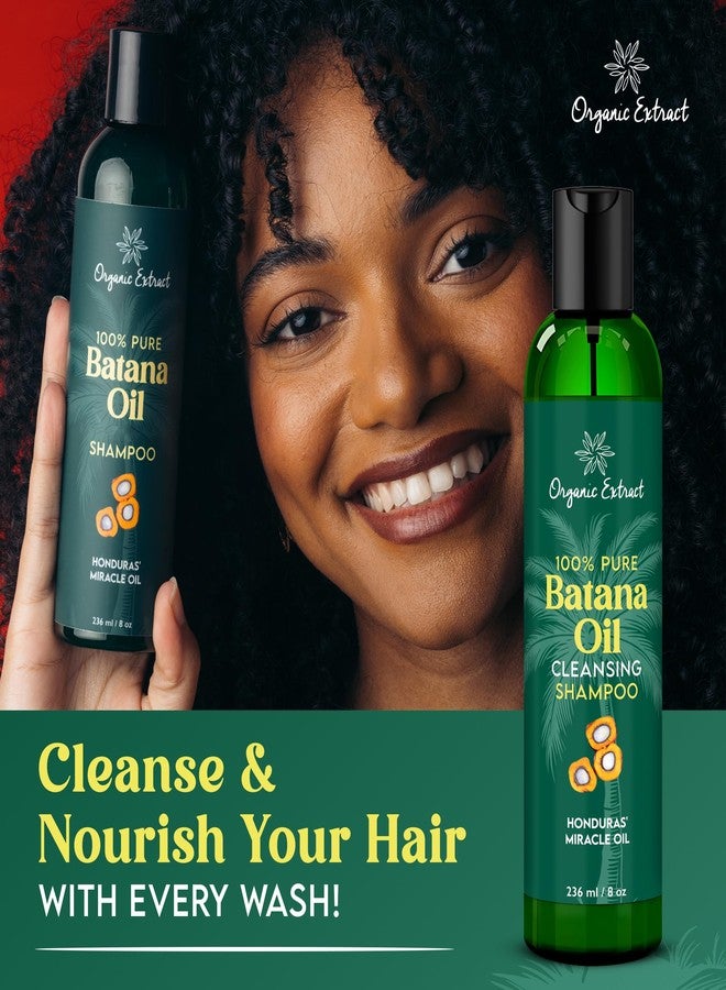 ORGANIC EXTRACT Batana Oil Hair Shampoo – 8 fl oz / 236ml – Nourishing & Rejuvenating Shampoo for Dry Hair – Sulfate-Free & Paraben-Free – Daily Moisturizing Shampoo for Women & Men for All Hair Types - Image 3