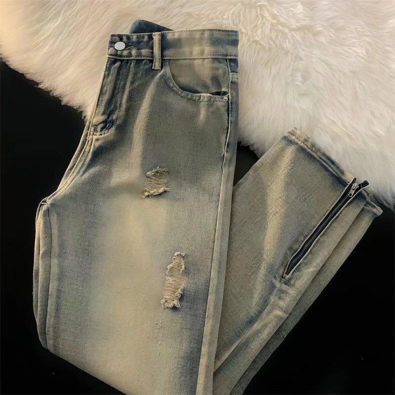 Unisex Classic Denim Jeans Loose Fit Daily Outdoor Wear - Image 2