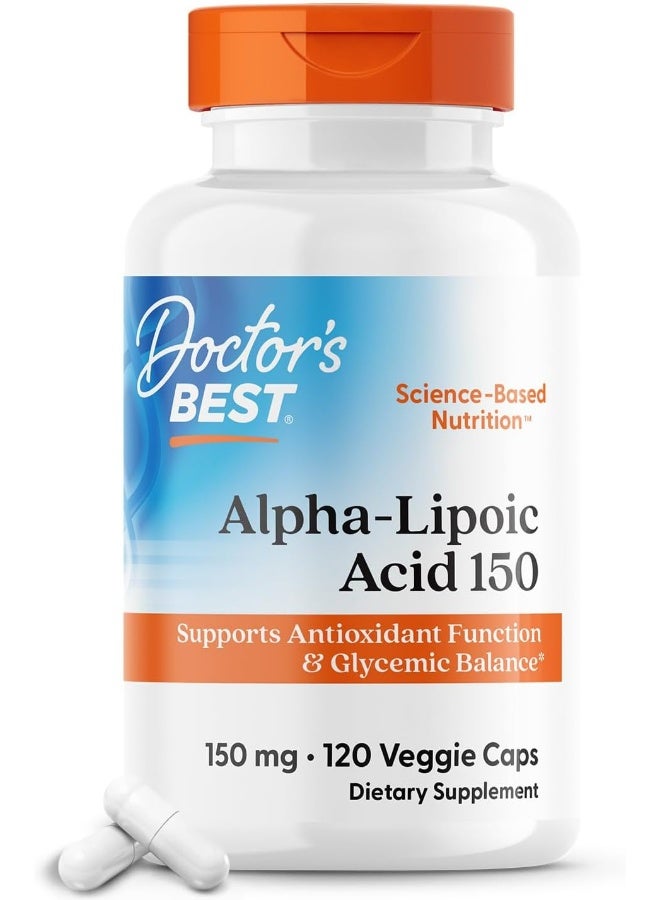 Doctor's Best Gluten-free Alpha-Lipoic Acid (150 mg, 120 Veggie Caps) - Image 1