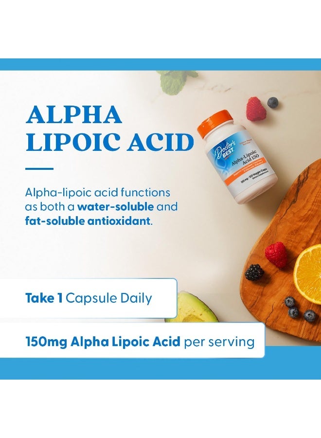 Doctor's Best Gluten-free Alpha-Lipoic Acid (150 mg, 120 Veggie Caps) - Image 4