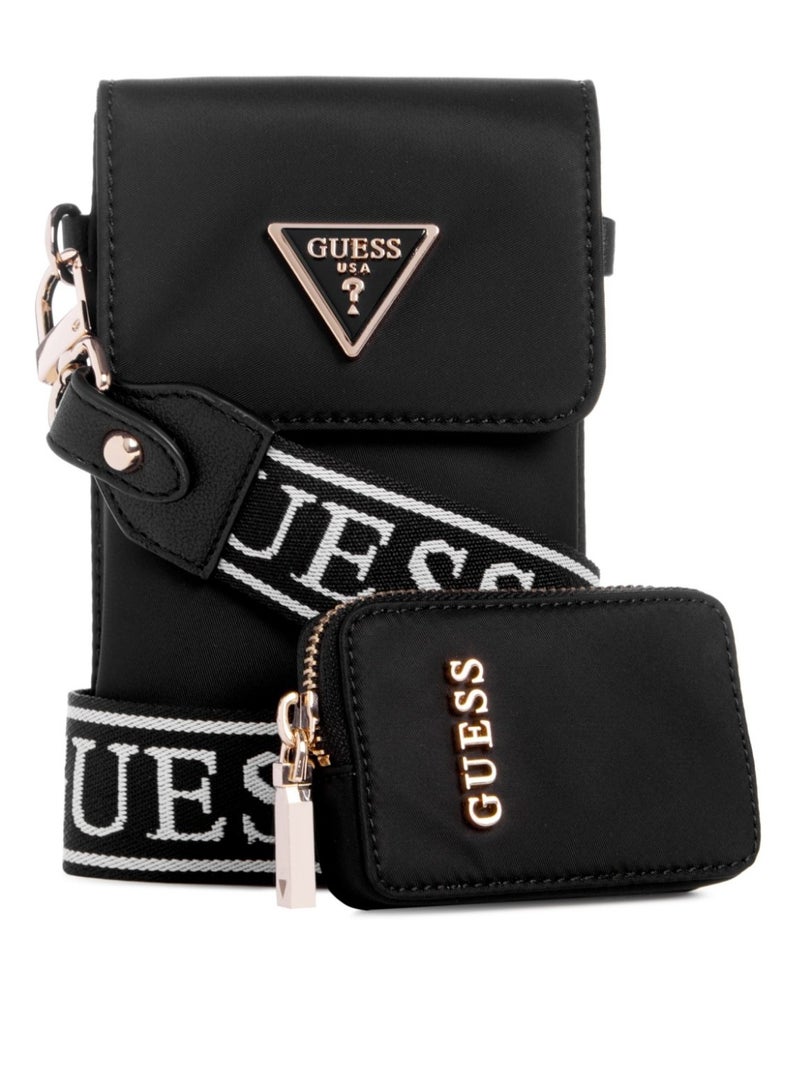 GUESS حقيبة هاتف لاتونا كواترو جي ميني GU244009 سوداء - Image 1
