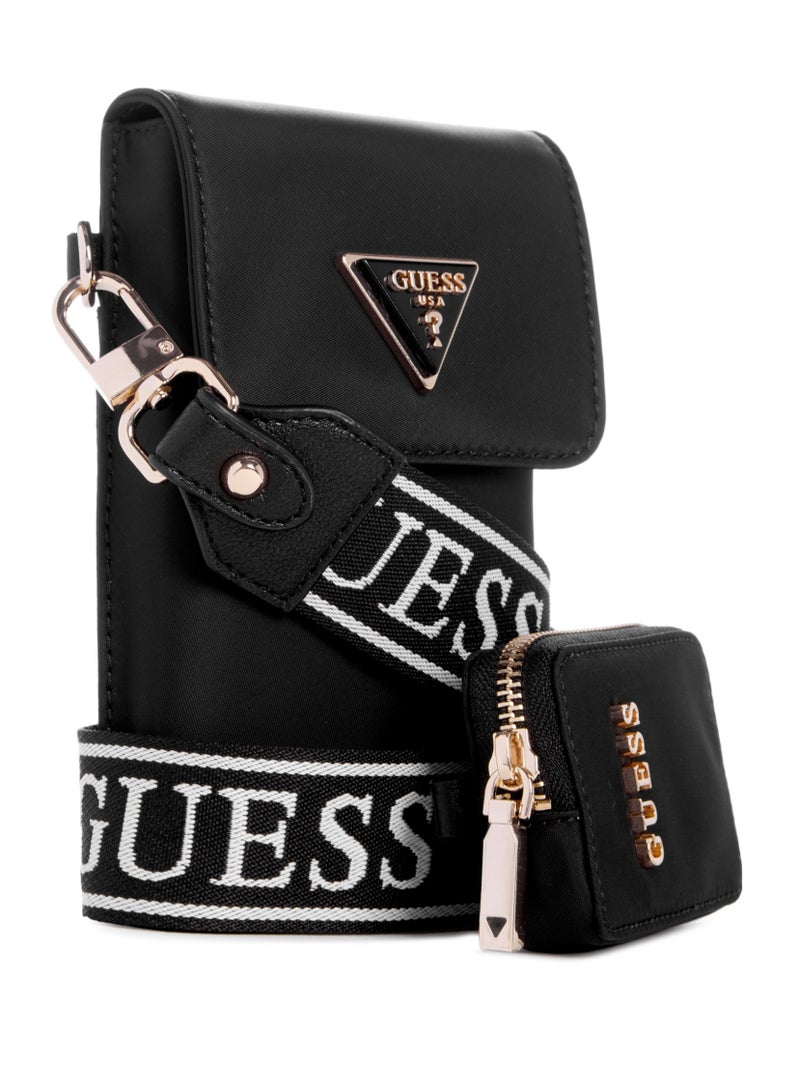 GUESS حقيبة هاتف لاتونا كواترو جي ميني GU244009 سوداء - Image 3