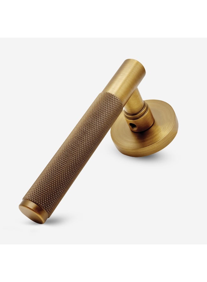 CINCINNO Levitas/A Premium Anti-Rust Aluminum Door Handle Pair , Salt Spray Tested, 2-Year Color & 5-Year Mechanical Warranty (Brushed Red Brass) - Image 2