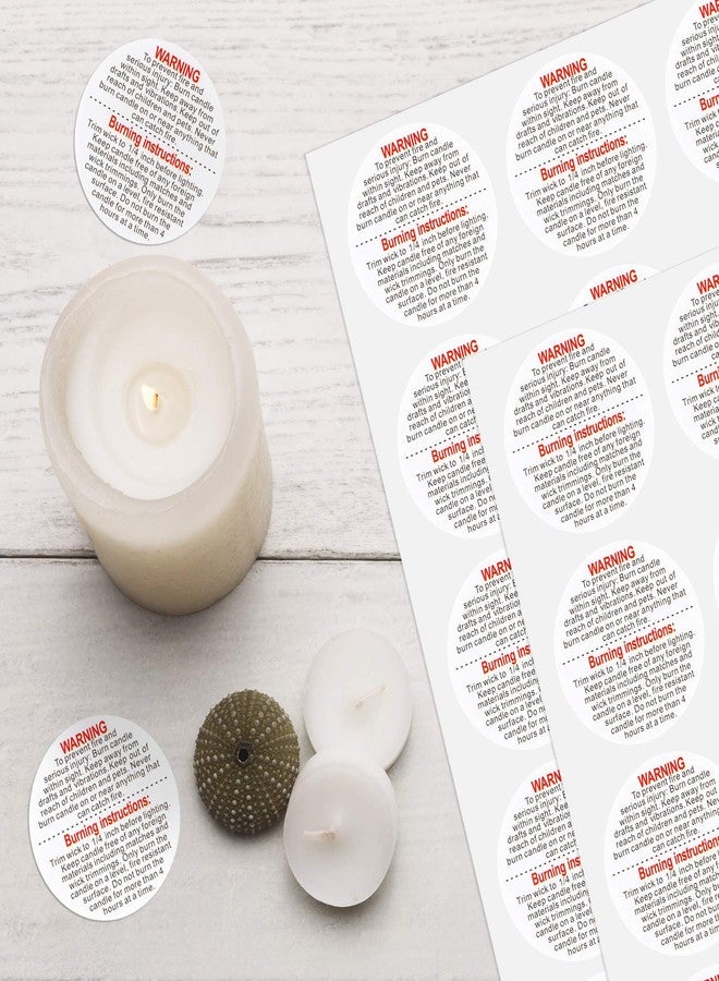 JOLLYSTYLE 520PCS Candle Warning Labels Stickers - Candle Jar Containers Safety Sticker Decals for Candle Making,Soy Wax,Tins,Jars - Image 5