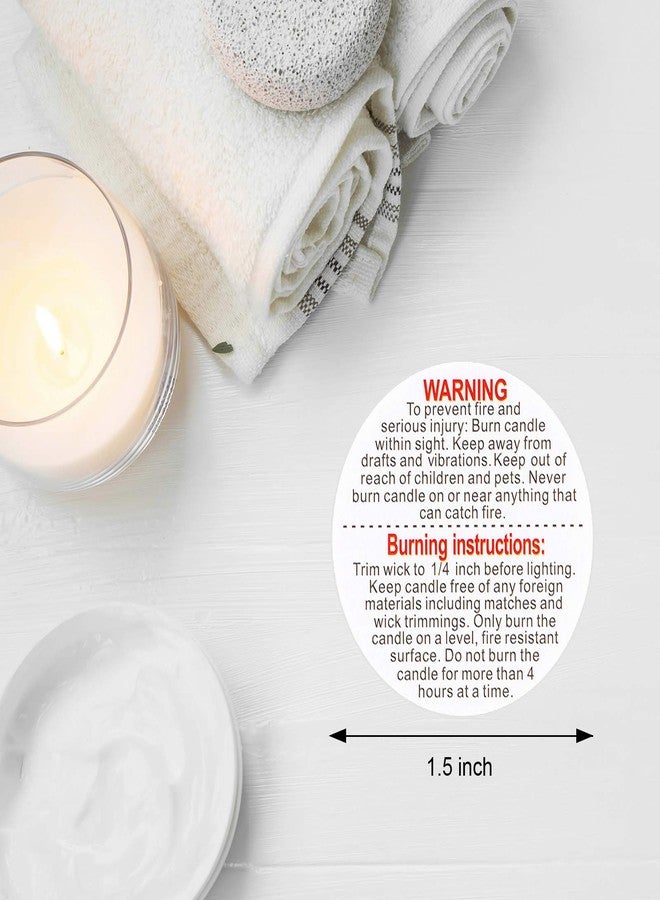 JOLLYSTYLE 520PCS Candle Warning Labels Stickers - Candle Jar Containers Safety Sticker Decals for Candle Making,Soy Wax,Tins,Jars - Image 4