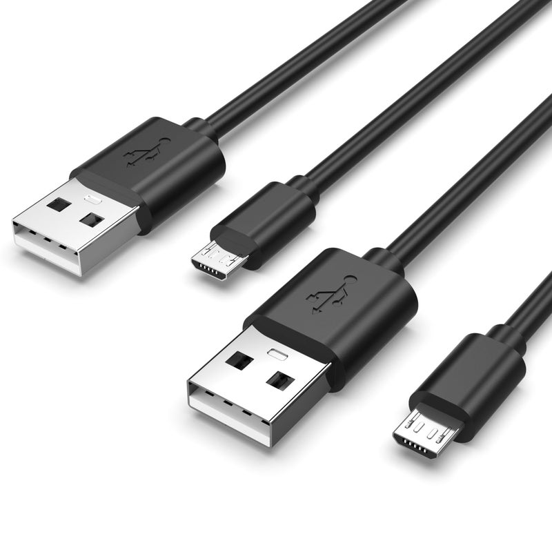 Superer 2 Pack 10FT Micro USB Charger Cable Fit for PS4 Controller, PS4 Slim/Pro, DualShock 4, Xbox One S/X Wireless Controller - Image 1