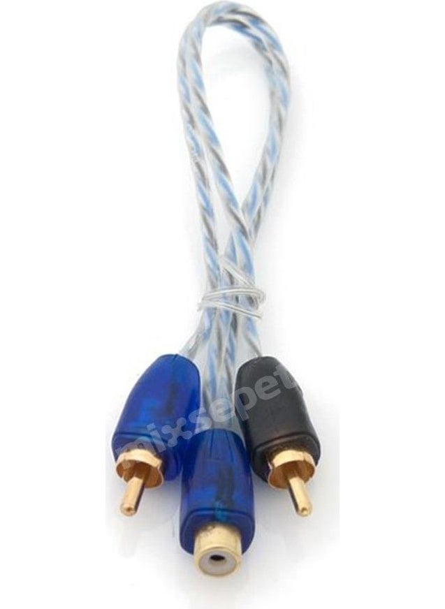 Pilippo Tvet PI-2Fm Y Cable 2 Male 1 Female RCA Cable 