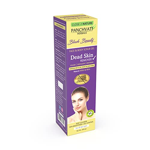 Panchvati Herbals Dead Skin Remover powerful skin exfoliator with glowing results that removes dead skin, oil & dirt without stripping the skin of its natural moisture 200 ML - Image 3