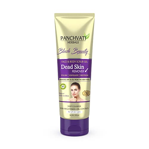 Panchvati Herbals Dead Skin Remover powerful skin exfoliator with glowing results that removes dead skin, oil & dirt without stripping the skin of its natural moisture 200 ML - Image 2