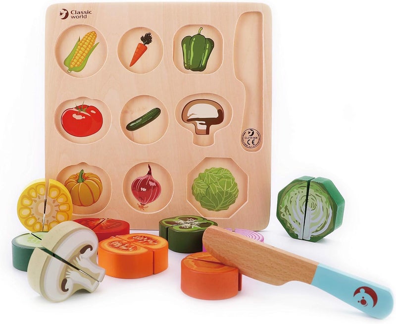 Classic World - Cutting Vegetables Puzzle - 20 Pcs - Image 1