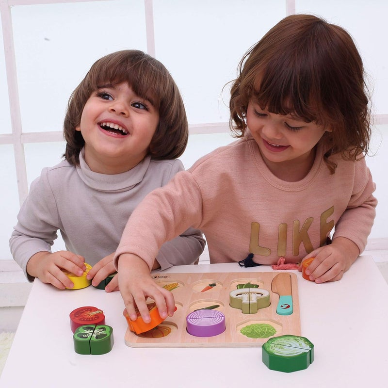 Classic World - Cutting Vegetables Puzzle - 20 Pcs - Image 3