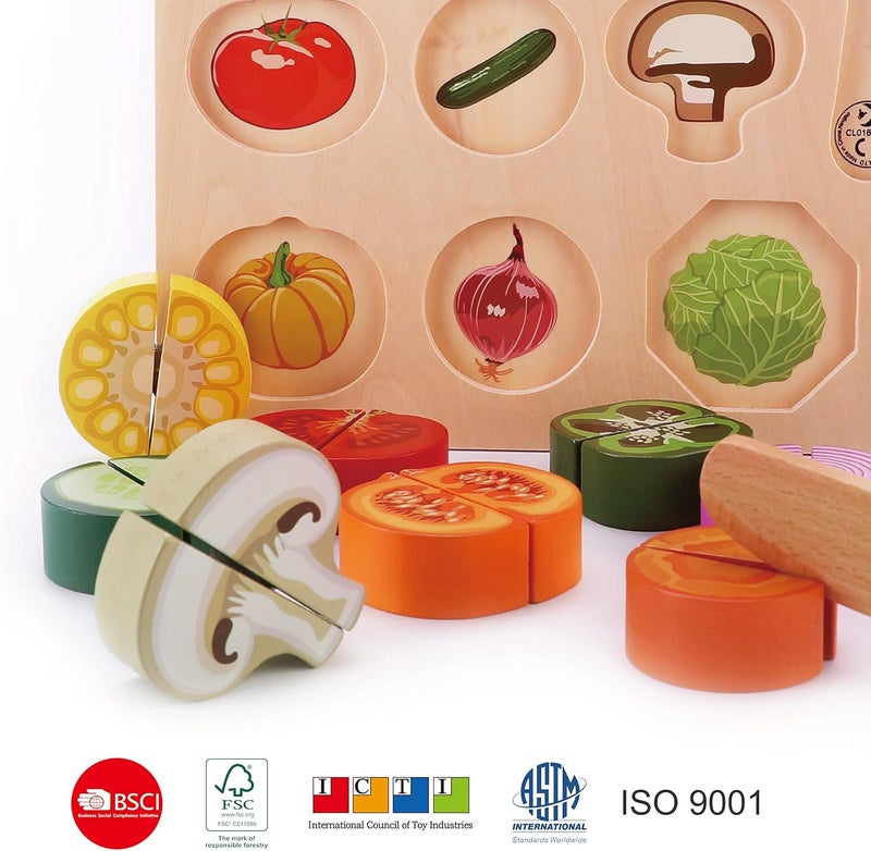 Classic World - Cutting Vegetables Puzzle - 20 Pcs - Image 2