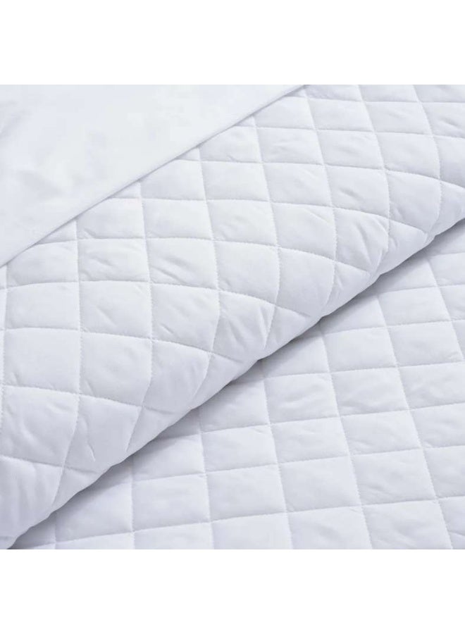 Pan Home طقم أغطية سرير مبطنة من 3 قطع من Essential Diamond مقاس 160×220 سم - أبيض - Image 5