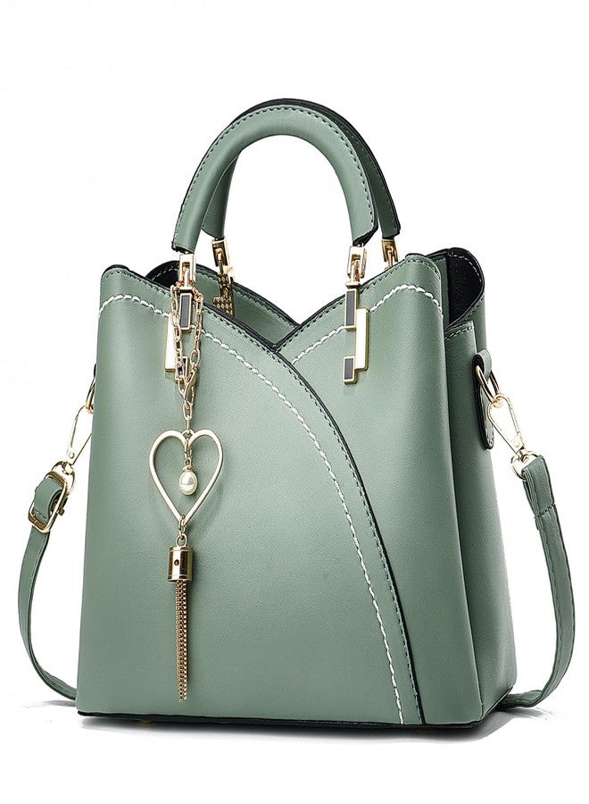 Xiaoyu Small Purses and Handbags for Women Fashion Crossbody Bag Lightweight Shoulder Bag Top Handle Satchel Purse (Green2) - Image 1