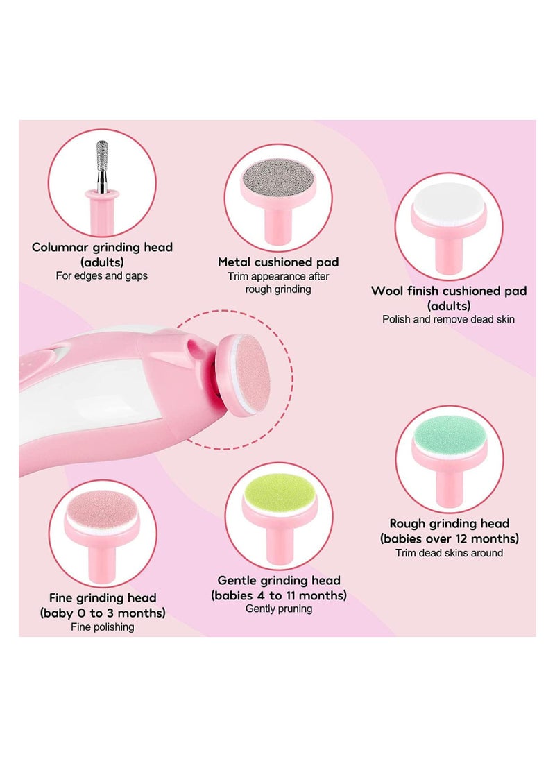 بلومنغ تايم مجموعة قص أظافر كهربائية 7 في 1 للعناية بأظافر طفلك الصغير - Image 3