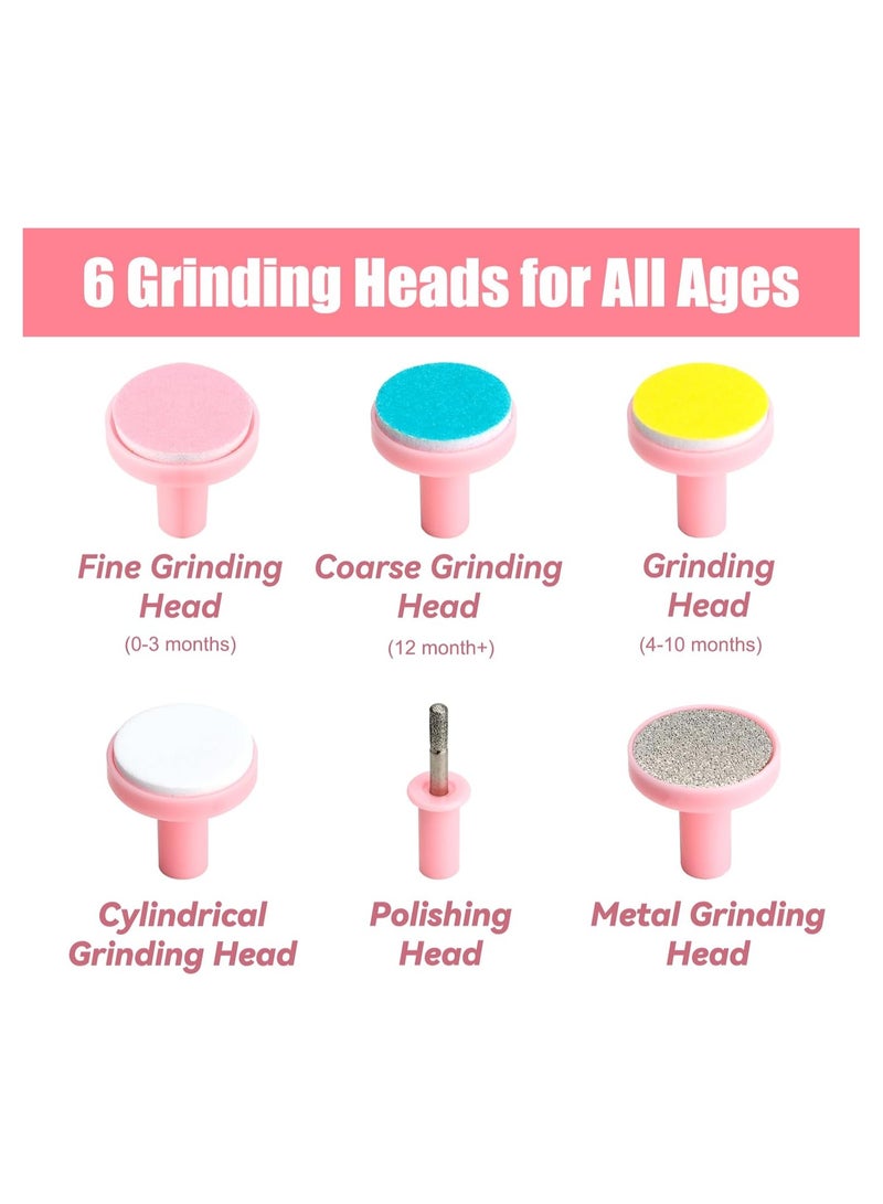 بلومنغ تايم مجموعة قص أظافر كهربائية 7 في 1 للعناية بأظافر طفلك الصغير - Image 2