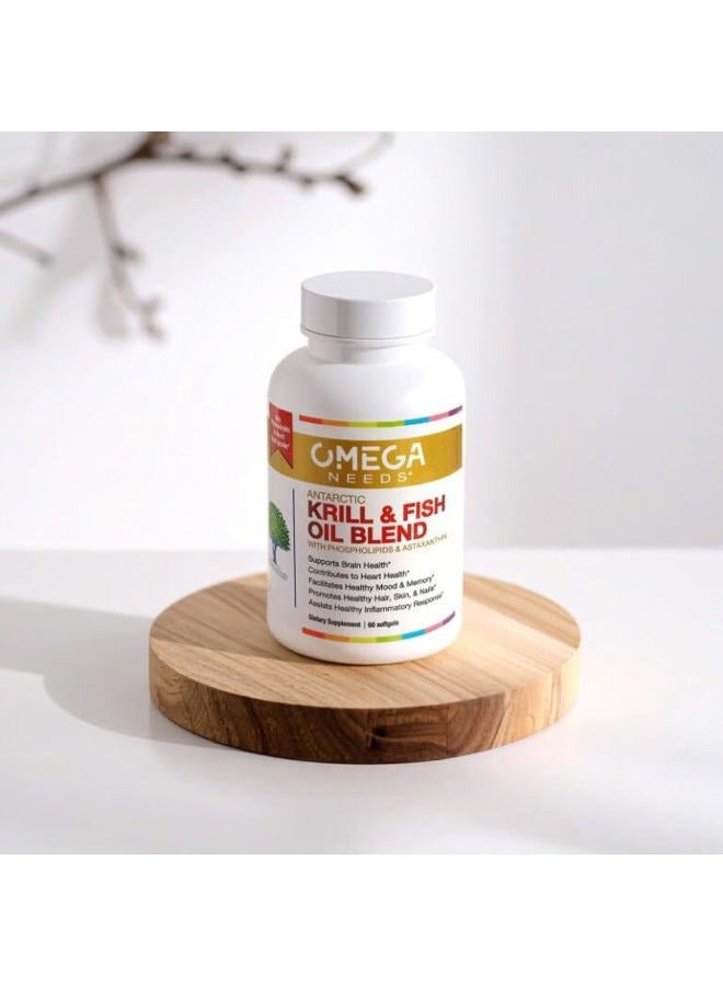 Neuro Needs OmegaNeeds Omega-3 Fatty Acids Antarctic Krill and Fish Oil Blend, eicosapentaenoic Acid (EPA) docosahexaenoic Acid (DHA) - Image 5