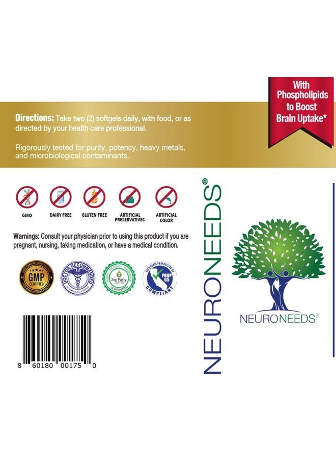 Neuro Needs OmegaNeeds Omega-3 Fatty Acids Antarctic Krill and Fish Oil Blend, eicosapentaenoic Acid (EPA) docosahexaenoic Acid (DHA) - Image 3