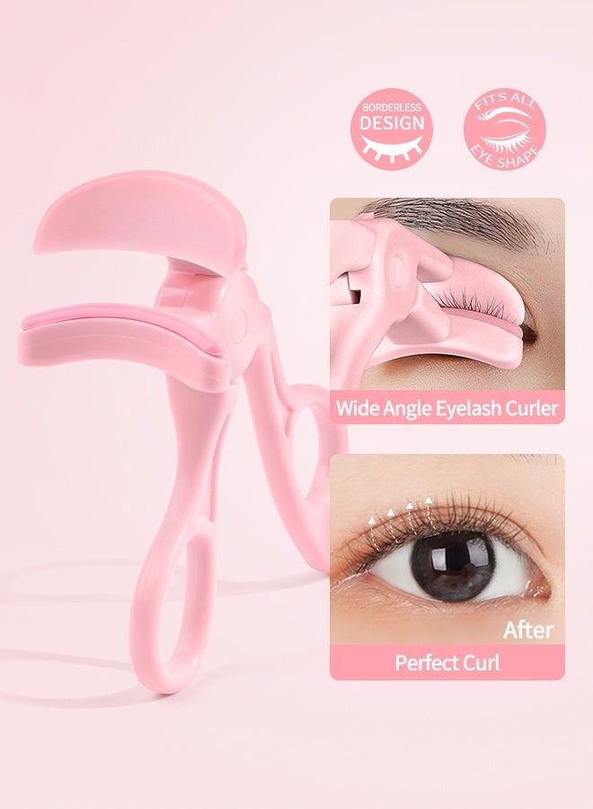 MAANGE Wide Angle Eyelash Curler Natural Curling Long-lasting Styling, Ergonomic Design, Fits All Eye Shapes & Sizes, Portable Lash Curler for Women - Image 3