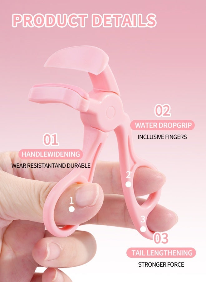 MAANGE Wide Angle Eyelash Curler Natural Curling Long-lasting Styling, Ergonomic Design, Fits All Eye Shapes & Sizes, Portable Lash Curler for Women - Image 5