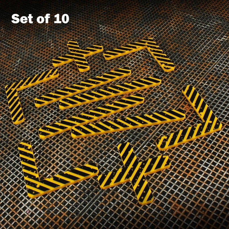 LITKO Deployment Zone Template | Compatible with Warhammer 10th Edition | WH40Kv10 | 10 Pack (Yellow & Black) - Image 4