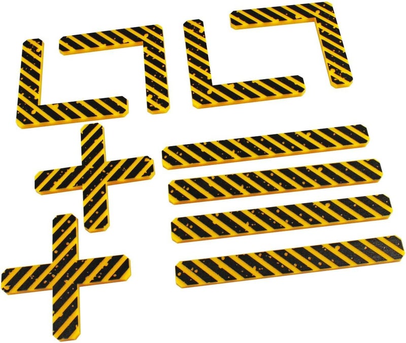 LITKO Deployment Zone Template | Compatible with Warhammer 10th Edition | WH40Kv10 | 10 Pack (Yellow & Black) - Image 1