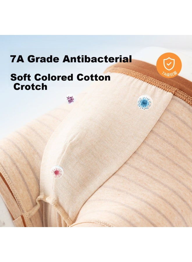 Top melon Dingguagua Natural Colored Cotton Boys' Underwear Yokes Silk Boxer Shorts For Older Children Teens High School Students Size 120 - Image 2
