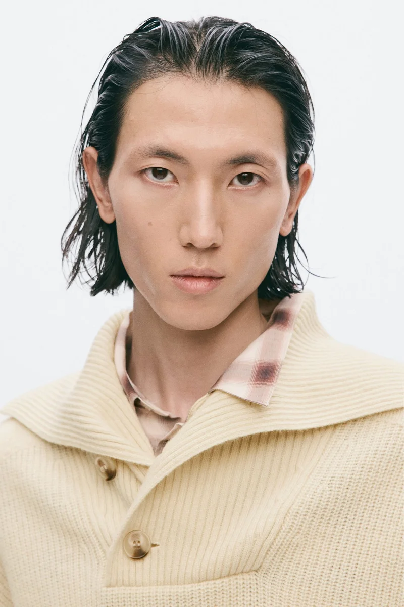 H&M Regular Fit shawl-neck jumper