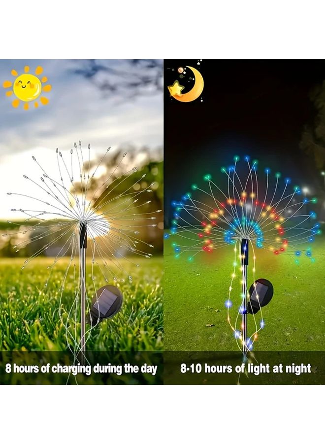 Solar Powered 110 LED Fireworks Lights Motion Sensor 8 Modes Outdoor Indoor Decor - Image 5